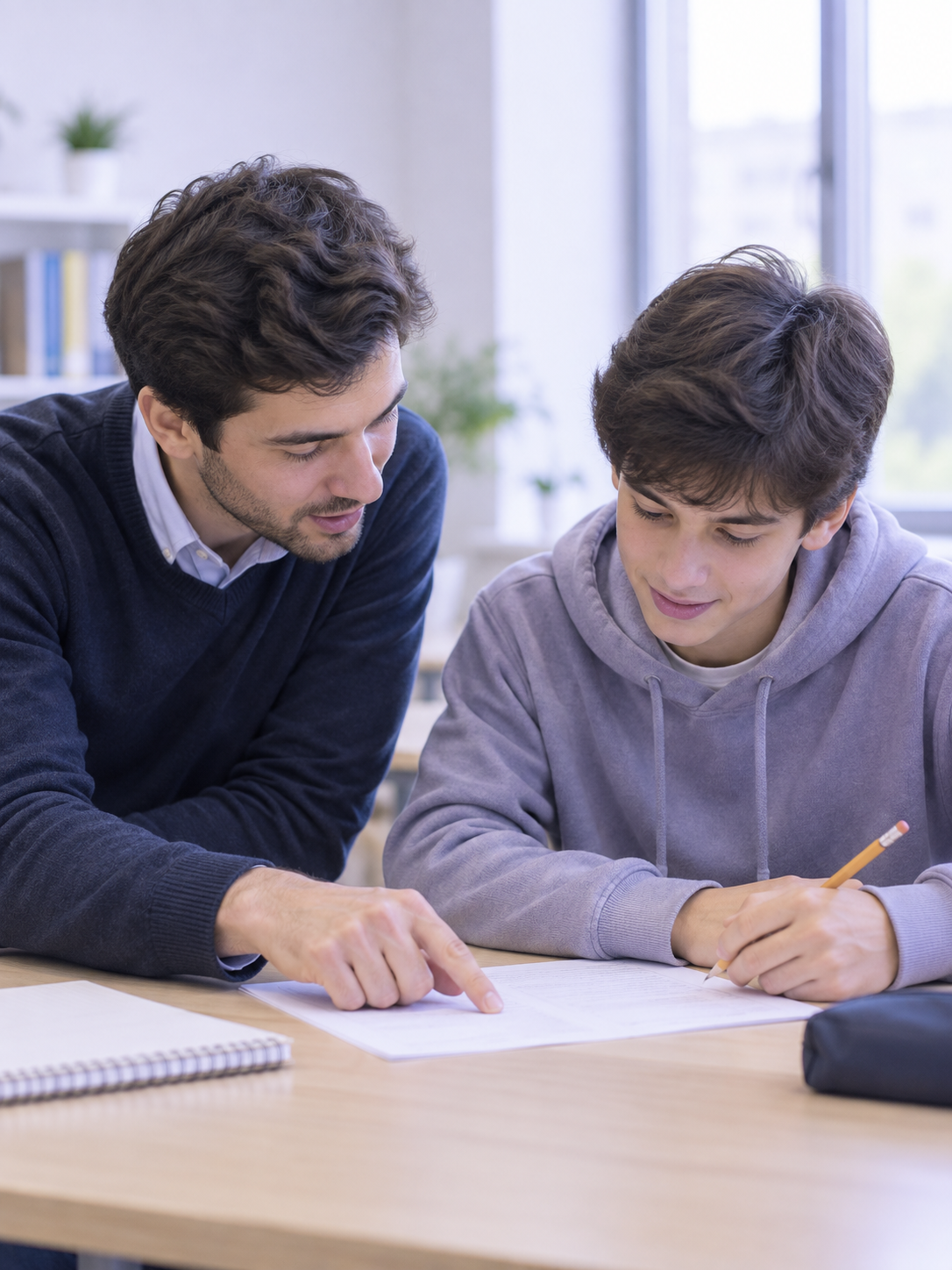 Phoenix Math School students in a lesson